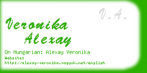 veronika alexay business card